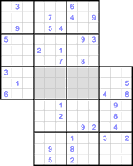 Судоку-сэнсэй #41 трудный