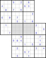 Судоку-сэнсэй #42 трудный