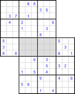 Судоку-сэнсэй #42 очень трудный