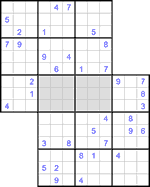 Судоку-сэнсэй #44 очень трудный