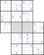 Судоку-сэнсэй #45 очень трудный