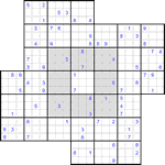 Судоку-мельница #31 трудный