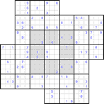 Судоку-мельница #32 трудный