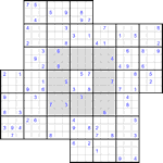 Судоку-мельница #35 трудный