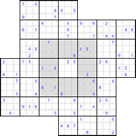 Судоку-мельница #31 очень трудный