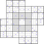 Судоку-мельница #32 очень трудный