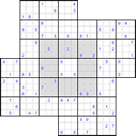 Судоку-мельница #33 очень трудный