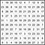 Лабиринт-число 10х10 #1