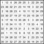 Лабиринт-число 10х10 #7