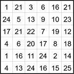 Лабиринт-число 6х6 #2 Лабиринт-число 6х6 #2