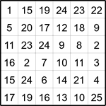Лабиринт-число 6х6 #7 Лабиринт-число 6х6 #7