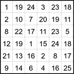 Лабиринт-число 6х6 #10 Лабиринт-число 6х6 #10