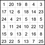 Лабиринт-число 6х6 #13 Лабиринт-число 6х6 #13