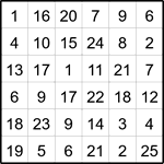 Лабиринт-число 6х6 #15 Лабиринт-число 6х6 #15