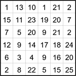 Лабиринт-число 6х6 #16 Лабиринт-число 6х6 #16