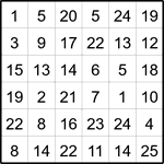 Лабиринт-число 6х6 #22 Лабиринт-число 6х6 #22