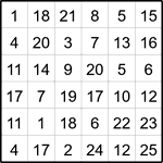 Лабиринт-число 6х6 #23 Лабиринт-число 6х6 #23