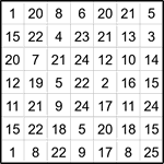 Лабиринт-число 7х7 #2 Лабиринт-число 7х7 #2
