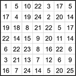 Лабиринт-число 7х7 #11 Лабиринт-число 7х7 #11
