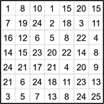 Лабиринт-число 7х7 #15 Лабиринт-число 7х7 #15