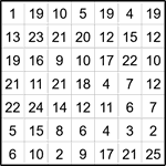Лабиринт-число 7х7 #16 Лабиринт-число 7х7 #16