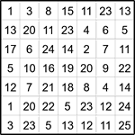 Лабиринт-число 7х7 #17 Лабиринт-число 7х7 #17