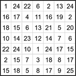 Лабиринт-число 7х7 #26 Лабиринт-число 7х7 #26