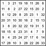Лабиринт-число 8х8 #1 Лабиринт-число 8х8 #1