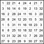 Лабиринт-число 8х8 #8 Лабиринт-число 8х8 #8