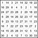 Лабиринт-число 8х8 #9 Лабиринт-число 8х8 #9