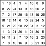 Лабиринт-число 8х8 #12 Лабиринт-число 8х8 #12