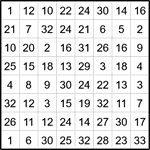 Лабиринт-число 8х8 #13 Лабиринт-число 8х8 #13