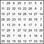 Лабиринт-число 8х8 #24