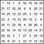 Лабиринт-число 8х8 #26