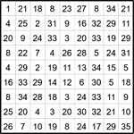 Лабиринт-число 9х9 #1 Лабиринт-число 9х9 #1