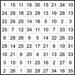 Лабиринт-число 9х9 #19