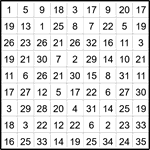 Лабиринт-число 9х9 #20