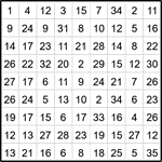 Лабиринт-число 9х9 #22