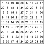 Лабиринт-число 9х9 #24