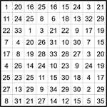 Лабиринт-число 9х9 #29