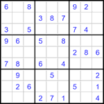 Судоку 9х9 #3352 легкий