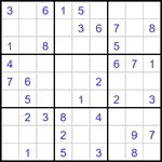 Судоку 9х9 #3354 легкий