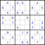 Судоку 9х9 #3357 легкий