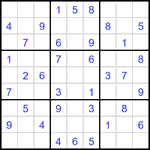 Судоку 9х9 #3358 легкий