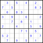 Судоку 9х9 #3362 легкий