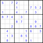 Судоку 9х9 #3363 легкий