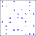 Судоку 9х9 #3365 легкий