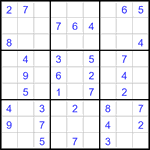 Судоку 9х9 #3366 легкий