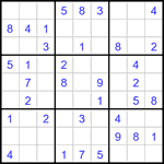 Судоку 9х9 #3367 легкий