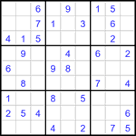 Судоку 9х9 #3368 легкий